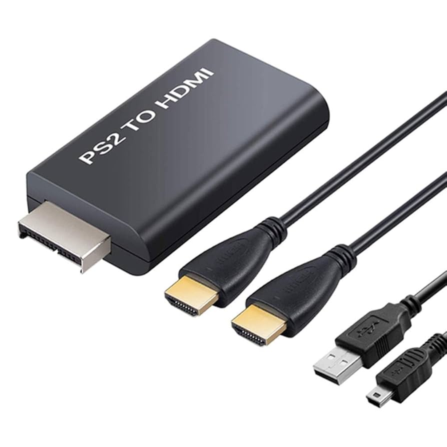 PS2本体　ソフト　HDMI高画質インバータ、配線コード全て込み PS2/PS1用）HDMIコンバーター」7月29日に発売決定。周辺機器